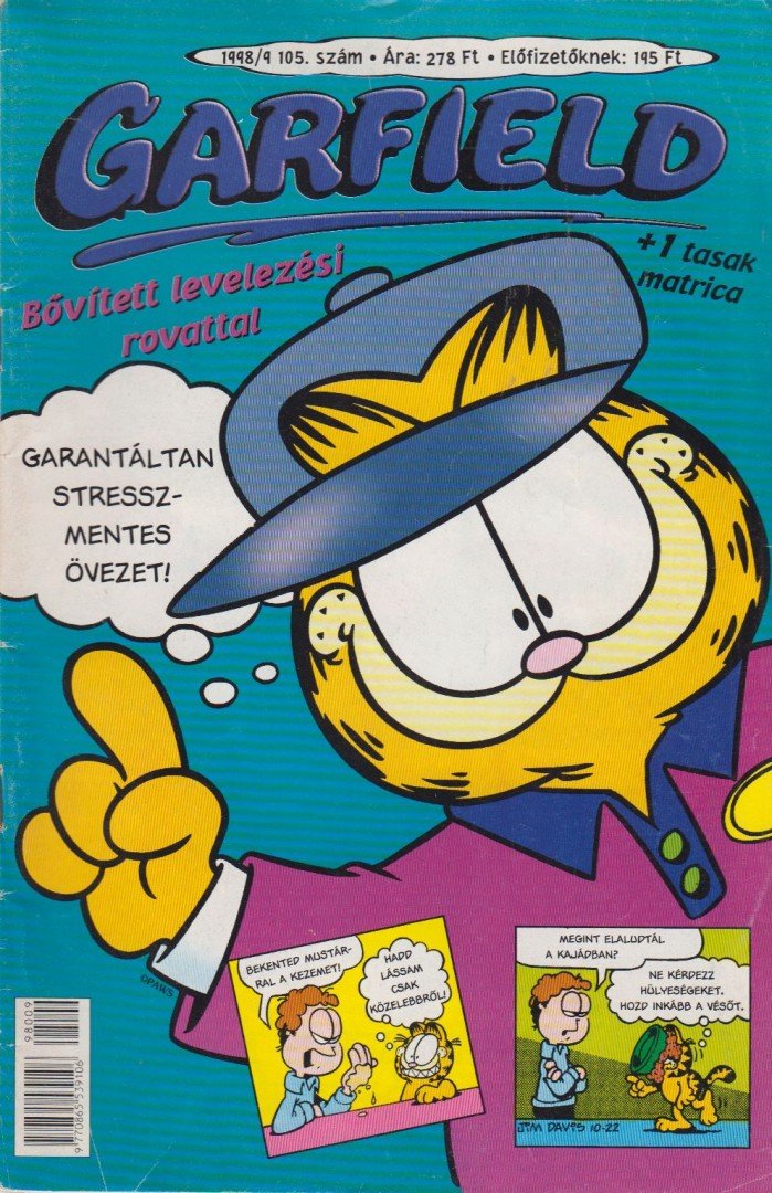 Garfield magazin 105. – szeptember 1998