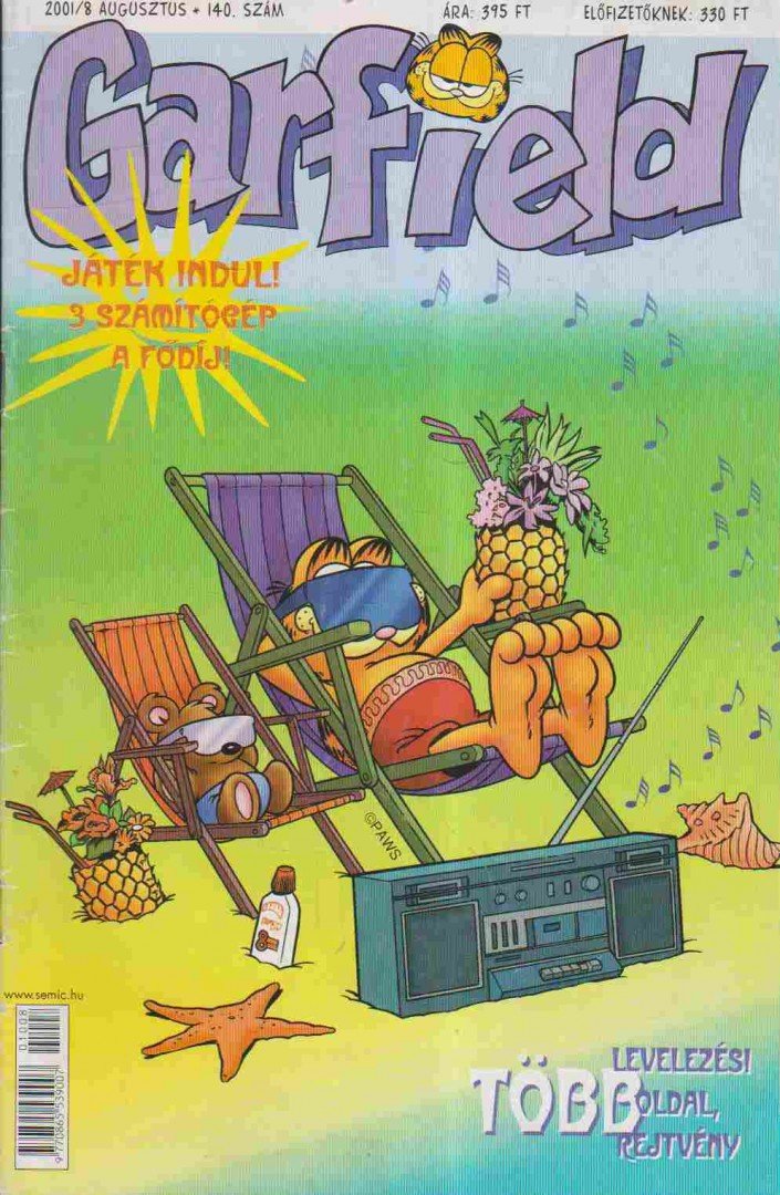 Garfield magazin 140. – augusztus 2001