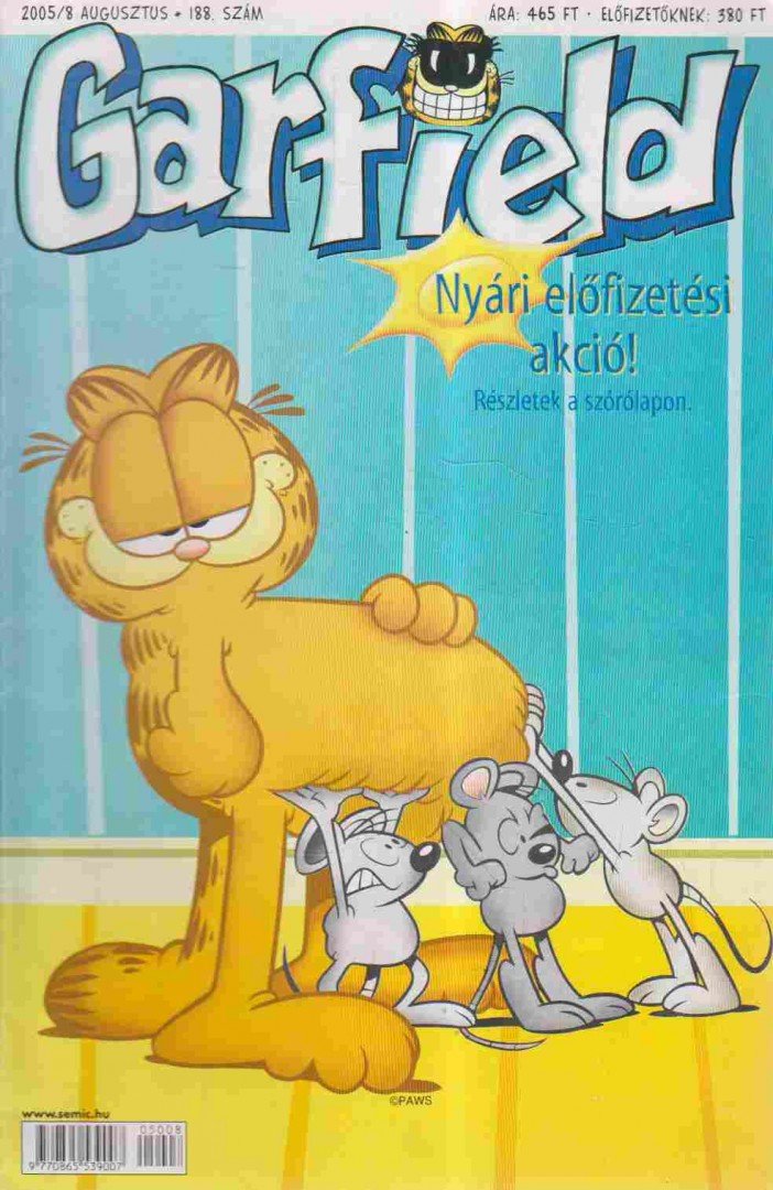 Garfield magazin 188. – augusztus 2005