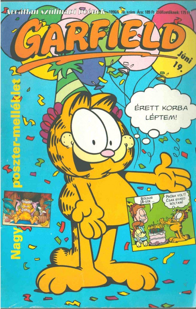 Garfield magazin 78. – június 1996
